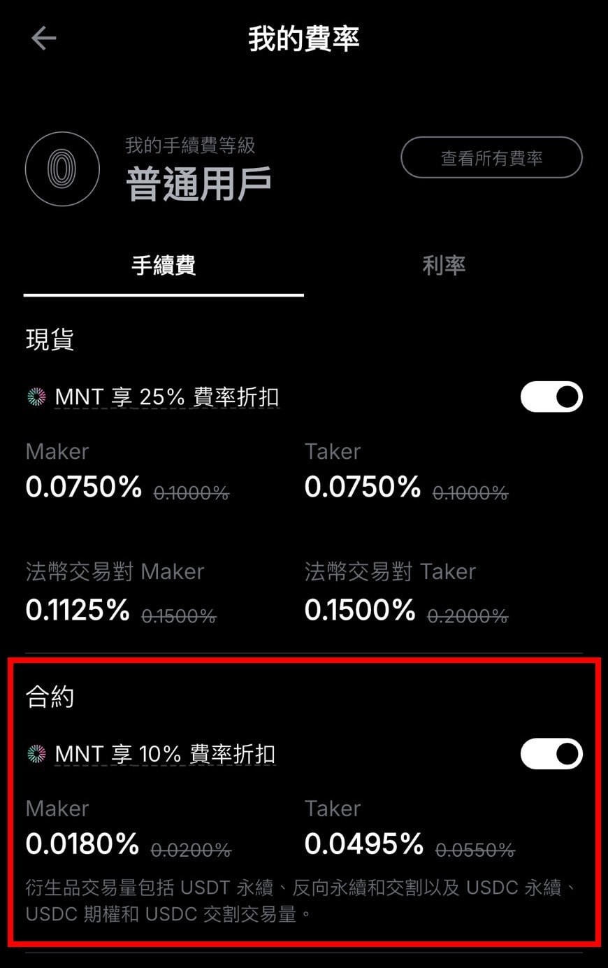 1. 使用 MNT 折扣