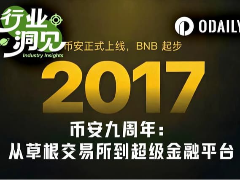 币安九周年历程回看：从草根交易所到超级金融平台