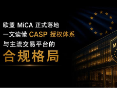 欧盟MiCA正式落地：一文读懂CASP授权体系与主流交易平台合规格局