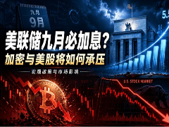 美联储九月必加息？加密与美股将如何承压？