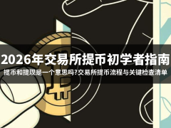 2026年交易所提币初学者指南:提币和提现是一个意思吗?交易所提币流程与关键检查清单